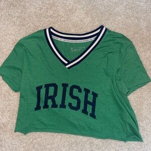 Notre dame cropped t shirt